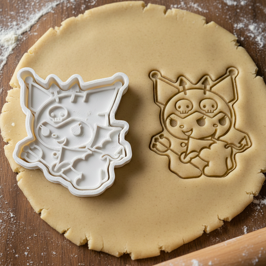 Emporte-pièce Kuromi avec Trident - Décoration Pâtisserie Kawaii