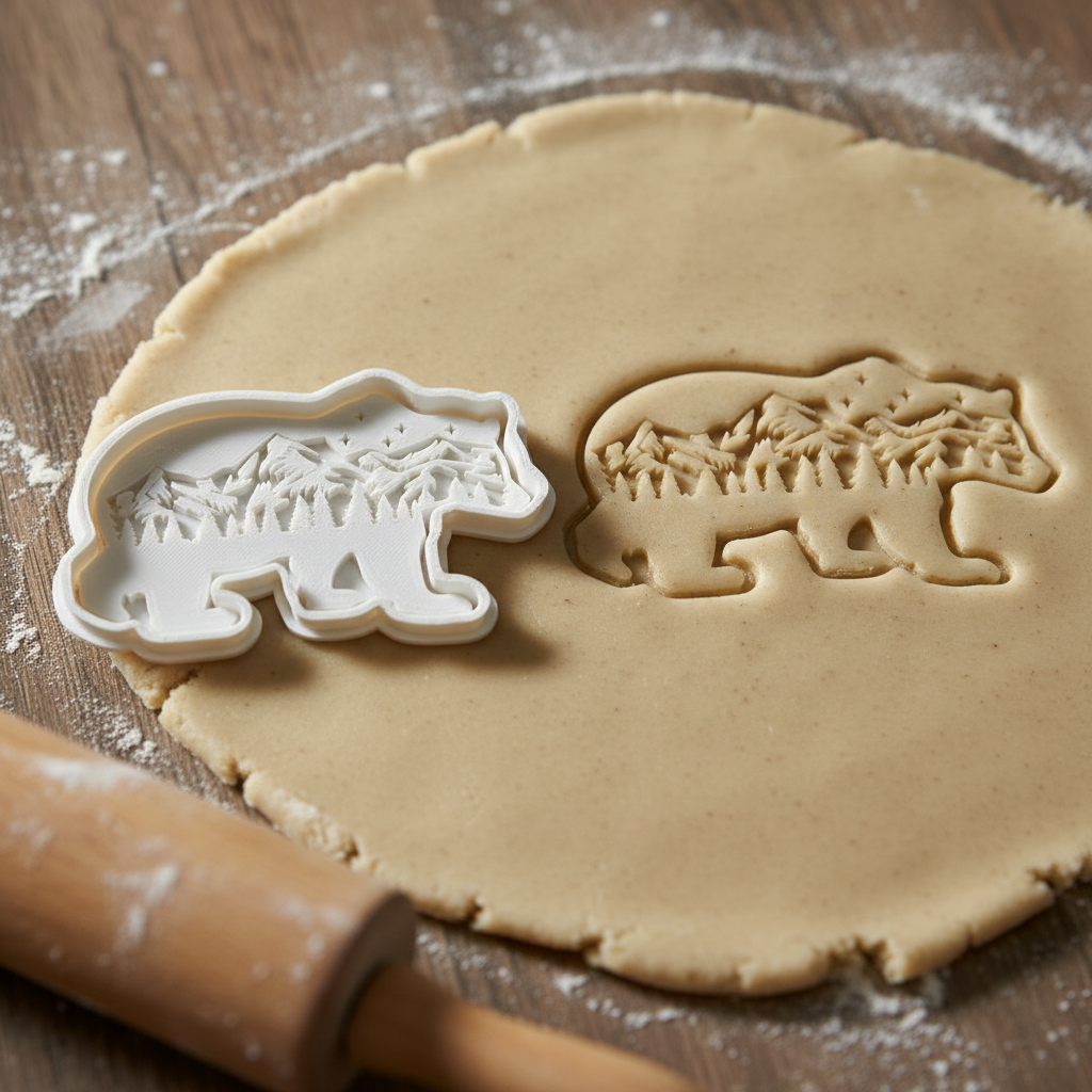 Emporte-pièce Ours Polaire - Découpoir Professionnel pour Biscuits et Pâtisserie