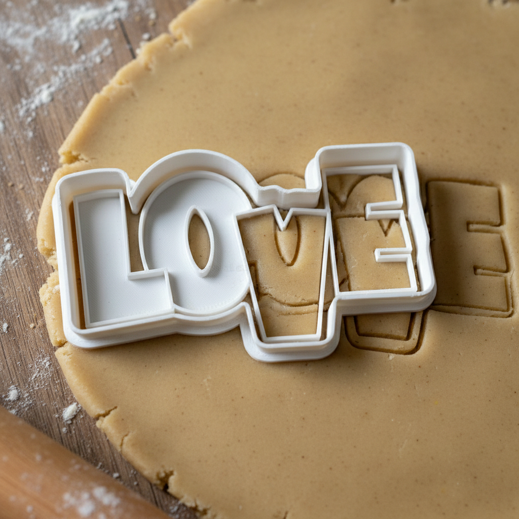 Emporte-pièce LOVE - Découpoir Pâtisserie Mot Love en Stock