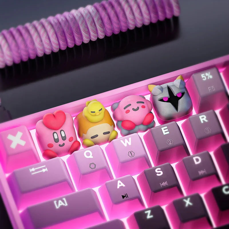 Keycaps Kirby pour Clavier Mécanique - PolyPrestige3D