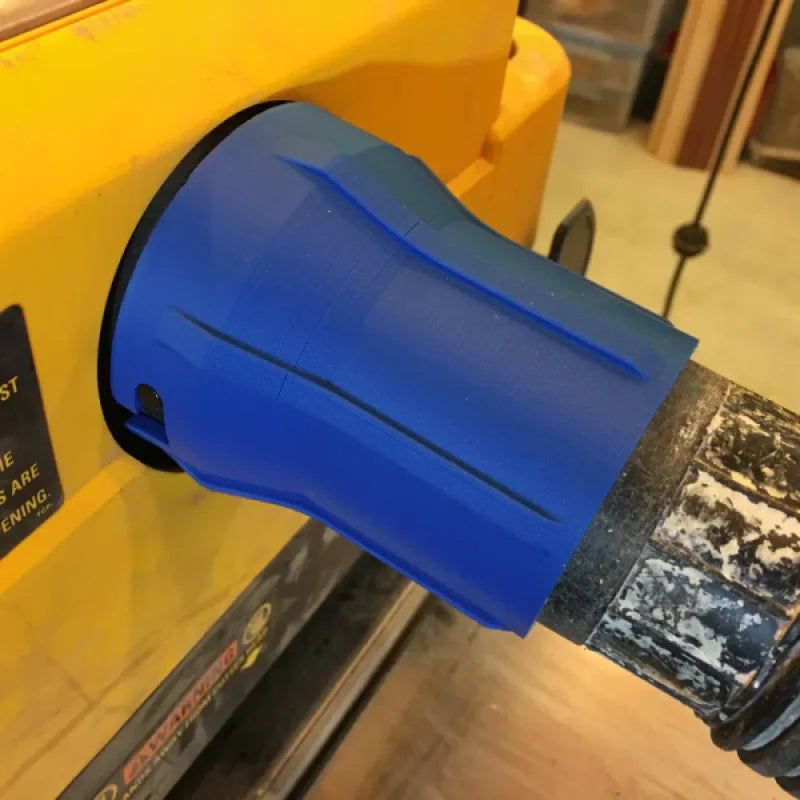 Adaptateur d’évacuation de copeaux Dewalt 735 vers aspirateur d’atelier