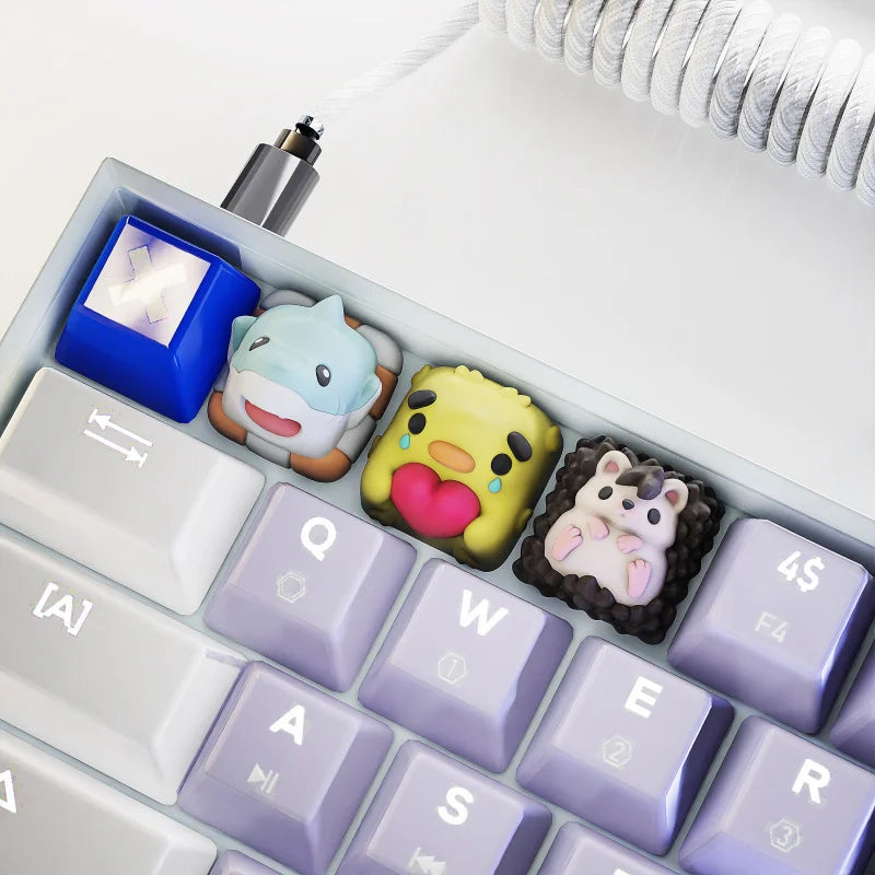 Keycaps Animaux Mignons pour Clavier Mécanique 