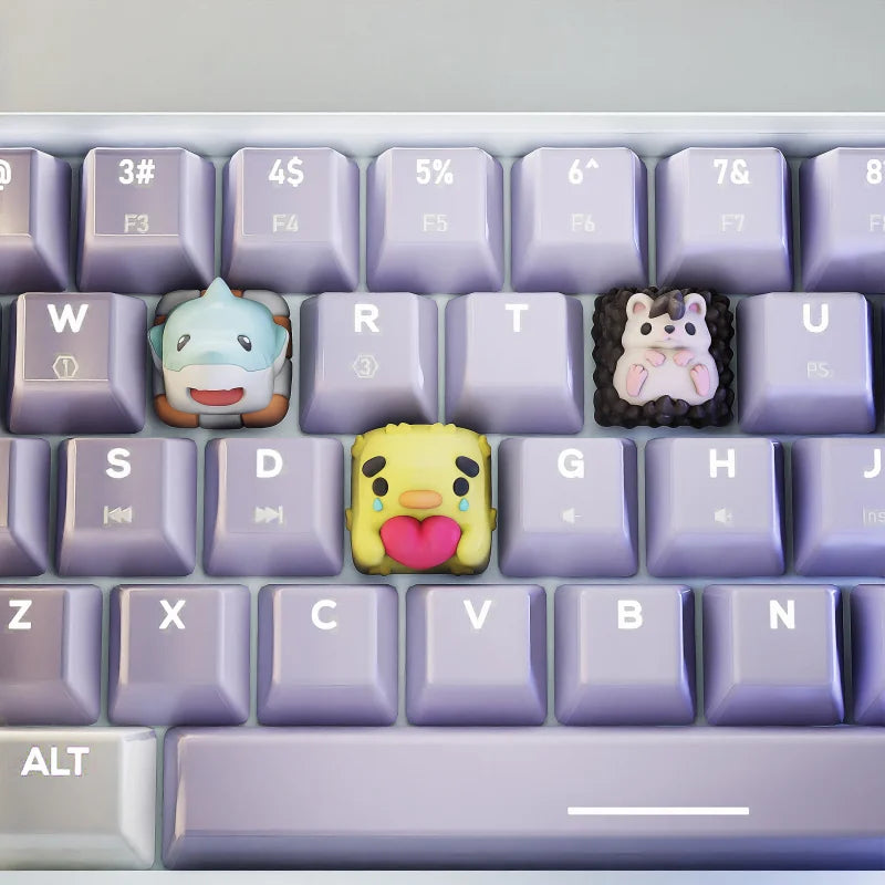 Keycaps Animaux Mignons pour Clavier Mécanique