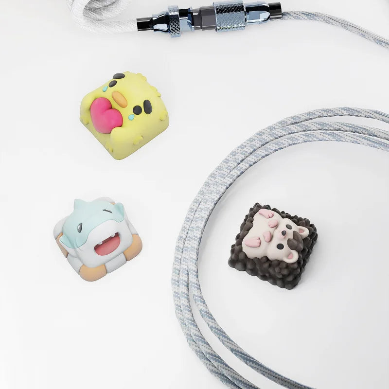 Keycaps Animaux Mignons pour Clavier Mécanique 