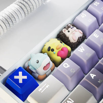 Keycaps Animaux Mignons pour Clavier Mécanique 