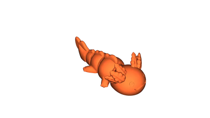 Porte-clés à figurine articulée Axolotl
