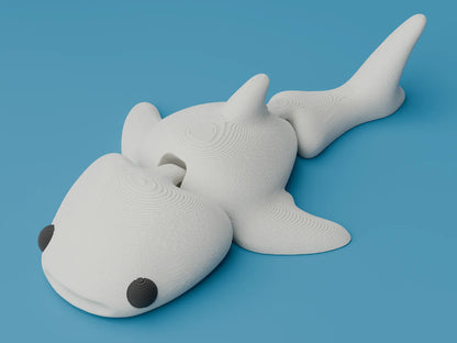 Requin-baleine articulé stylisé