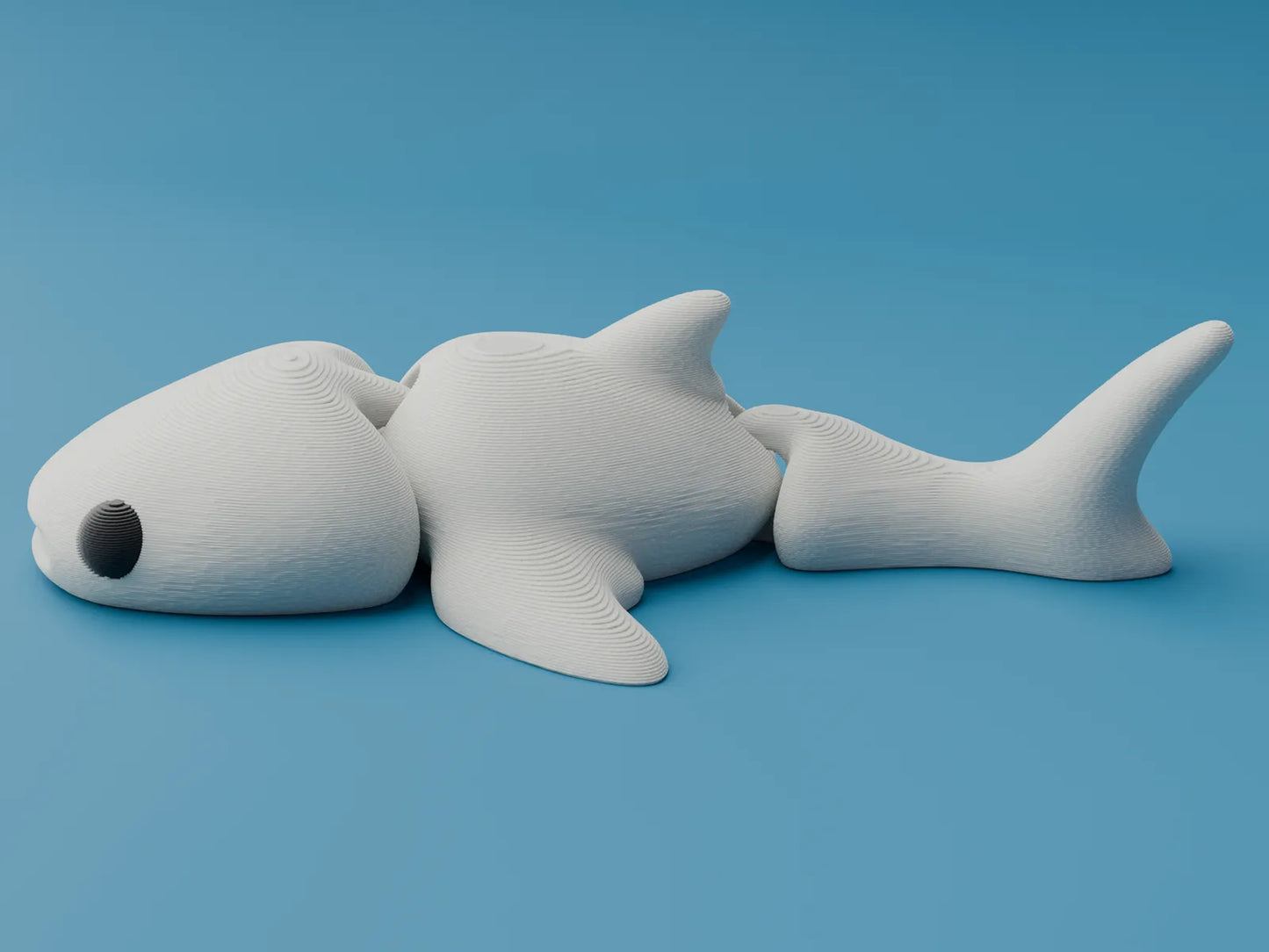 Requin-baleine articulé stylisé