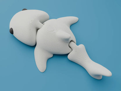 Requin-baleine articulé stylisé