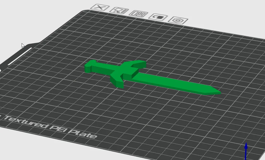 Marque-page épée low poly