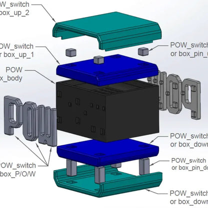 Block POW Nintendo Switch game cartridge holder