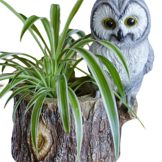 Jardinière Hibou Originale - Décoration Jardin 