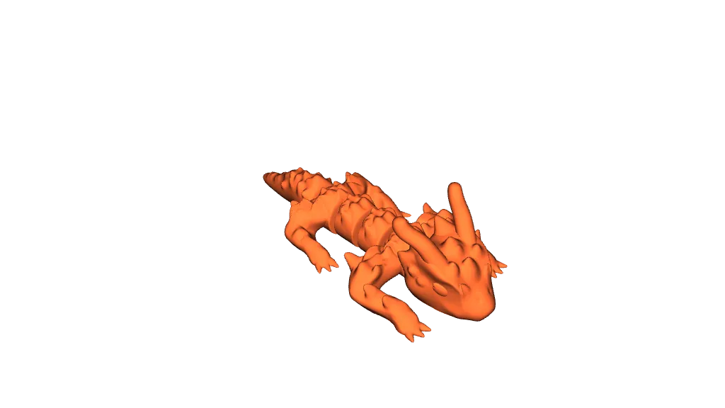 Porte-clés 3D Flexi Dragon