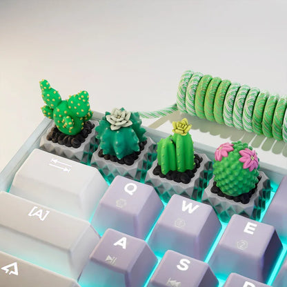 Keycaps Cactus pour Clavier Mécanique - PolyPrestige 3D