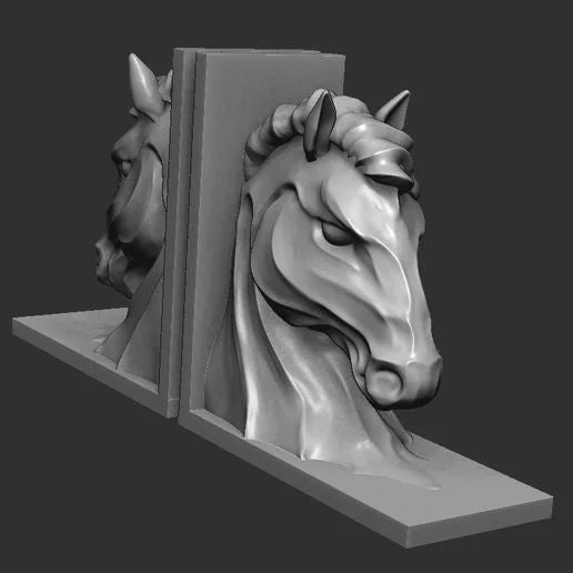 Cache-livres à tête de cheval-Polyprestige3D