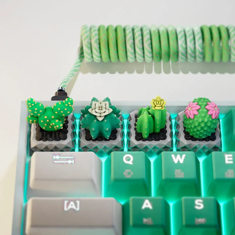 Keycaps Cactus pour Clavier Mécanique - PolyPrestige 3D