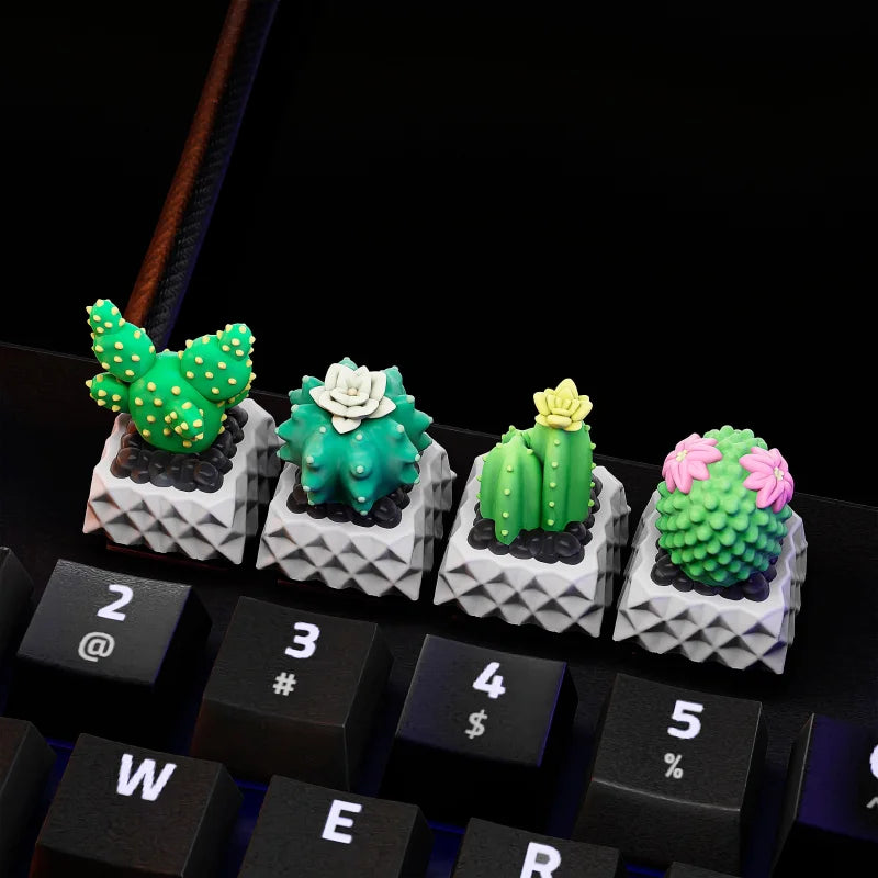 Keycaps Cactus pour Clavier Mécanique - PolyPrestige 3D