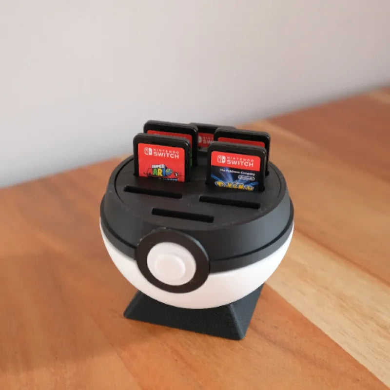 Cartridge Stand Nintendo Switch Games in Pokeball