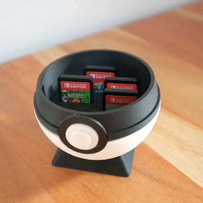 Cartridge Stand Nintendo Switch Games in Pokeball