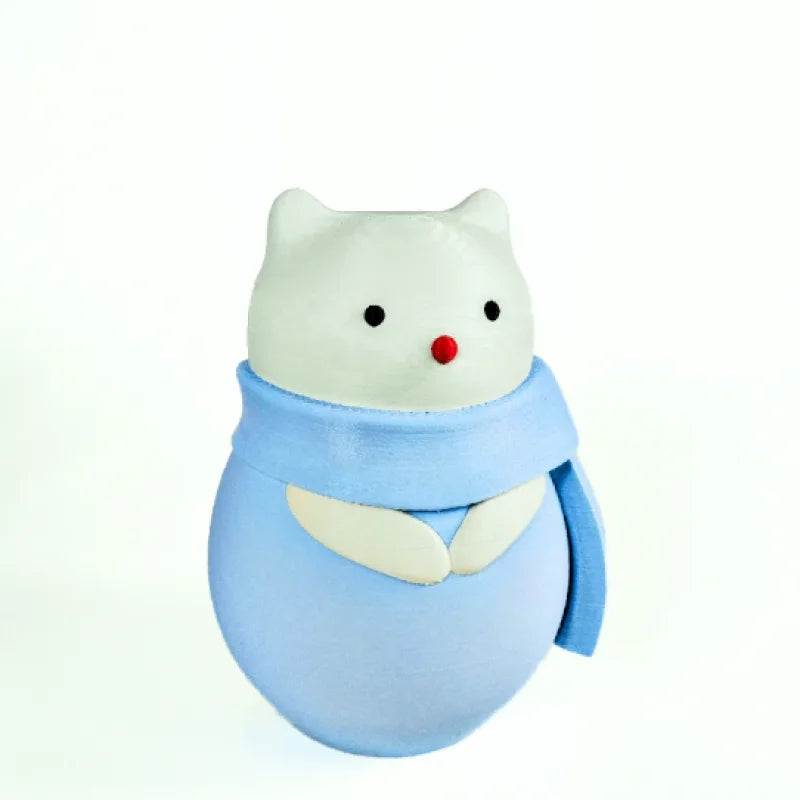 Cat in a Scarf Vase