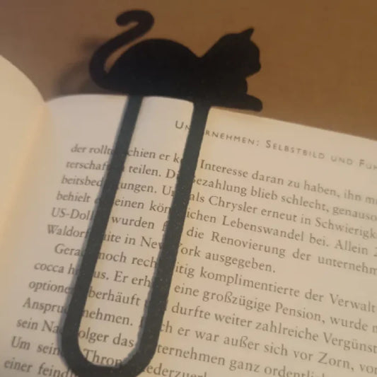 Cat laying down bookmark