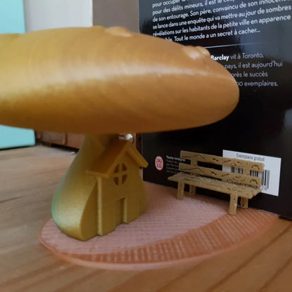 Champignon Maison Miniature Serre-Livre - PolyPrestige 3D