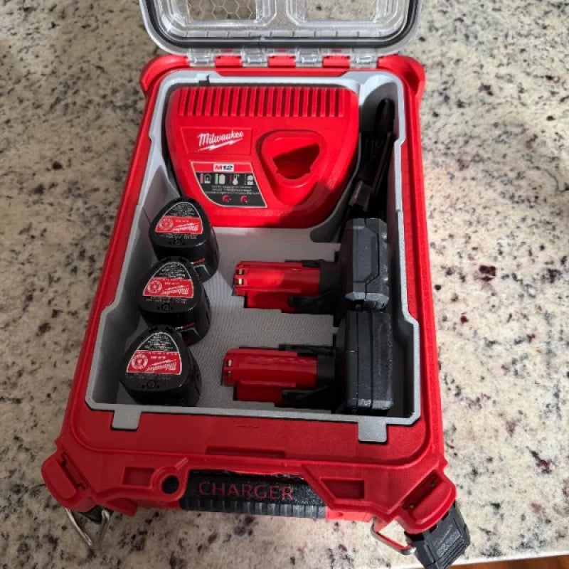 Chargeur Milwaukee M12 - Insert de Packout de Batterie