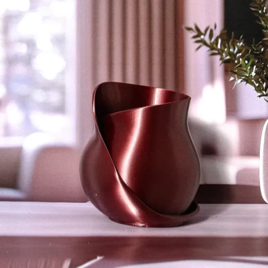 Christmas Ribbon Vase