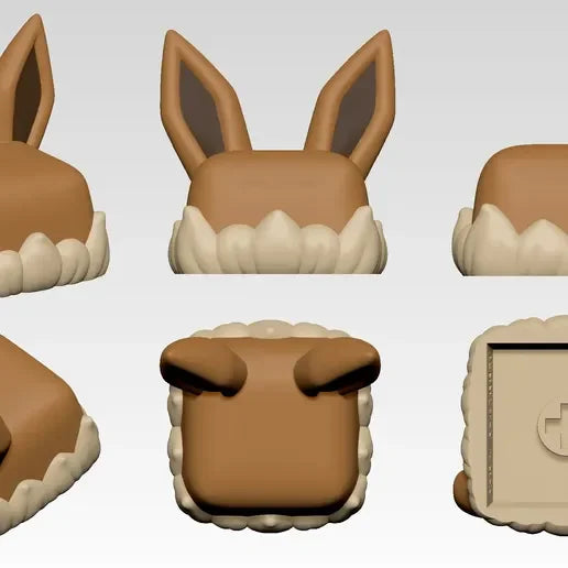 Collection de Keycaps Eeveelutions Vol 1 - Clavier mécanique-Polyprestige3D