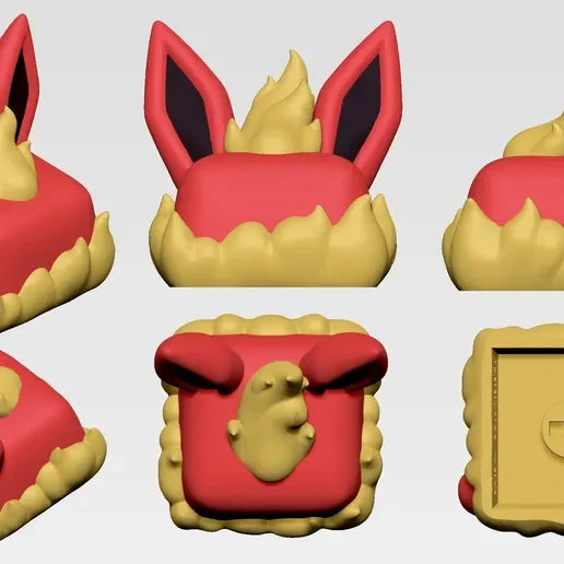 Collection de Keycaps Eeveelutions Vol 1 - Clavier mécanique-Polyprestige3D