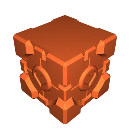 Companion Cube Plant pot and Planter - Vase mode design