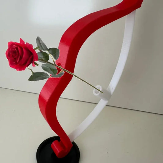 Cupid rose archery vase for Valentine