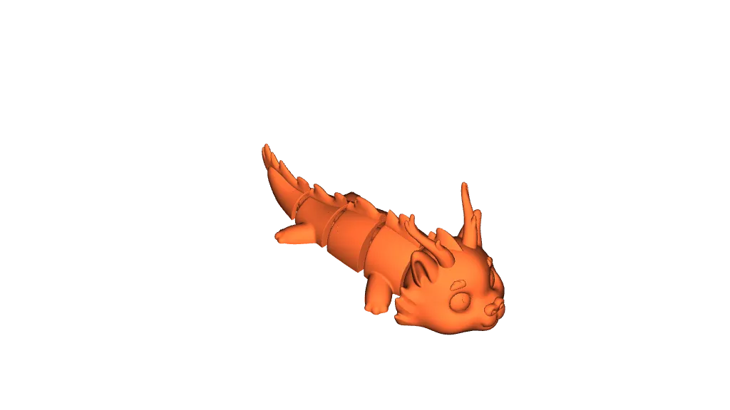 Dragon de Forêt- Porte-clés Figure articulée