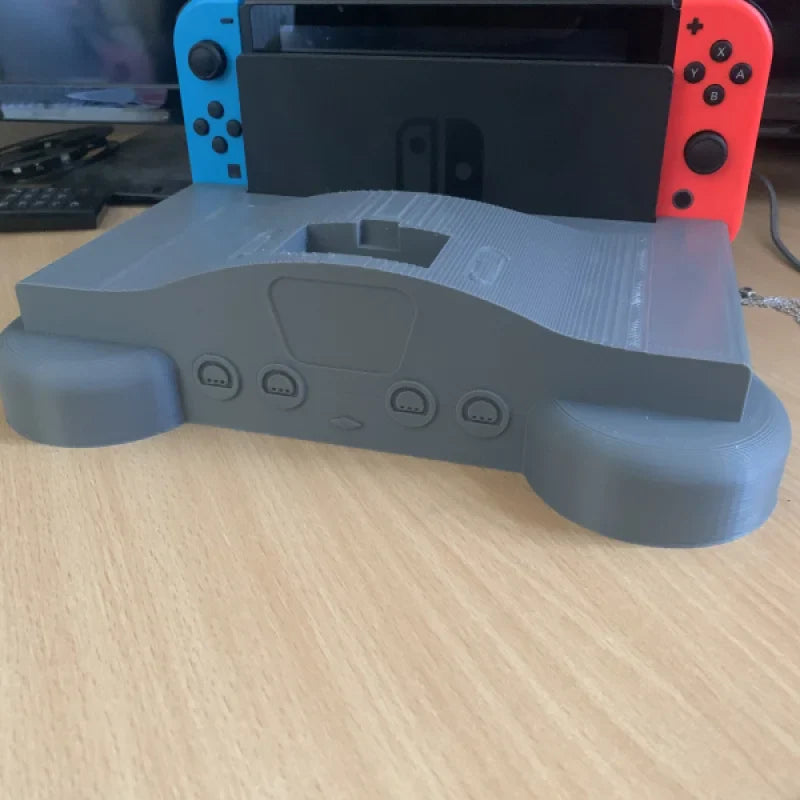 Dock Nintendo Switch inspiré de la Nintendo 64, pouvant contenir 10 jeux-Polyprestige3D