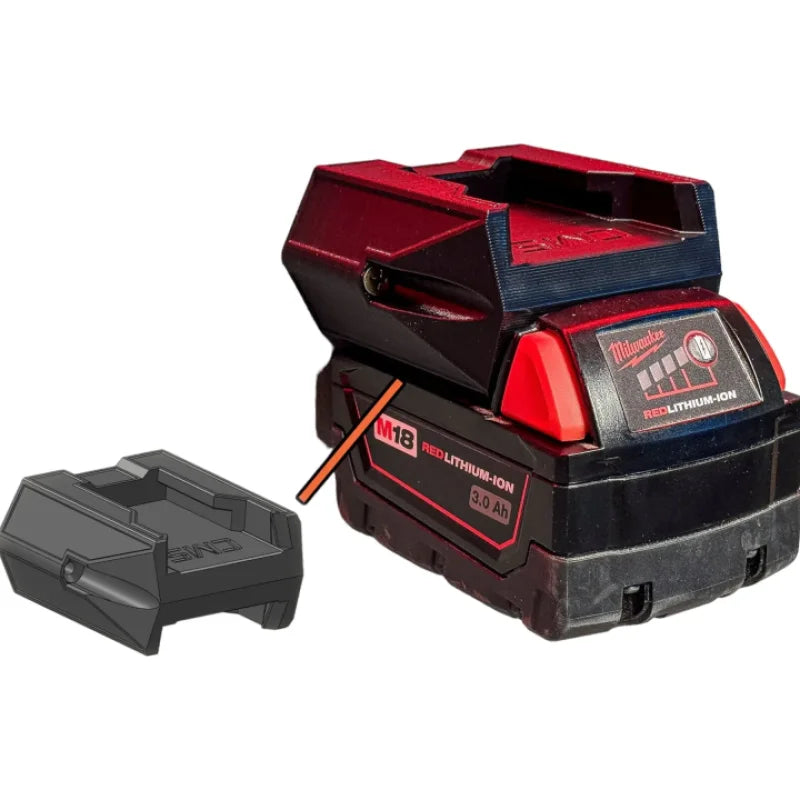 Double Support Batterie Milwaukee 18V - Rangement Sécurisé