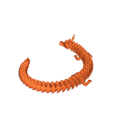 Dragon de Noël articulé