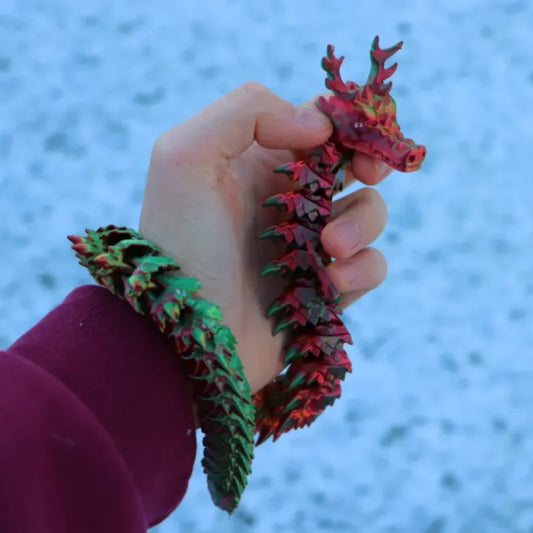 Dragon de Noël articulé