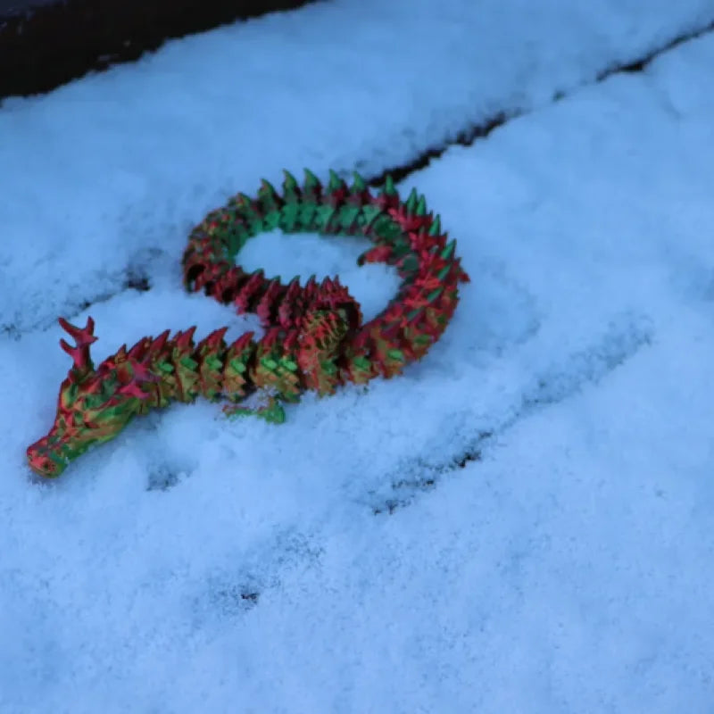 Dragon de Noël articulé