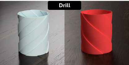 Série de Pots à Crayons Géométriques : 11 Designs (Modes Vase et Variantes Robustes)
