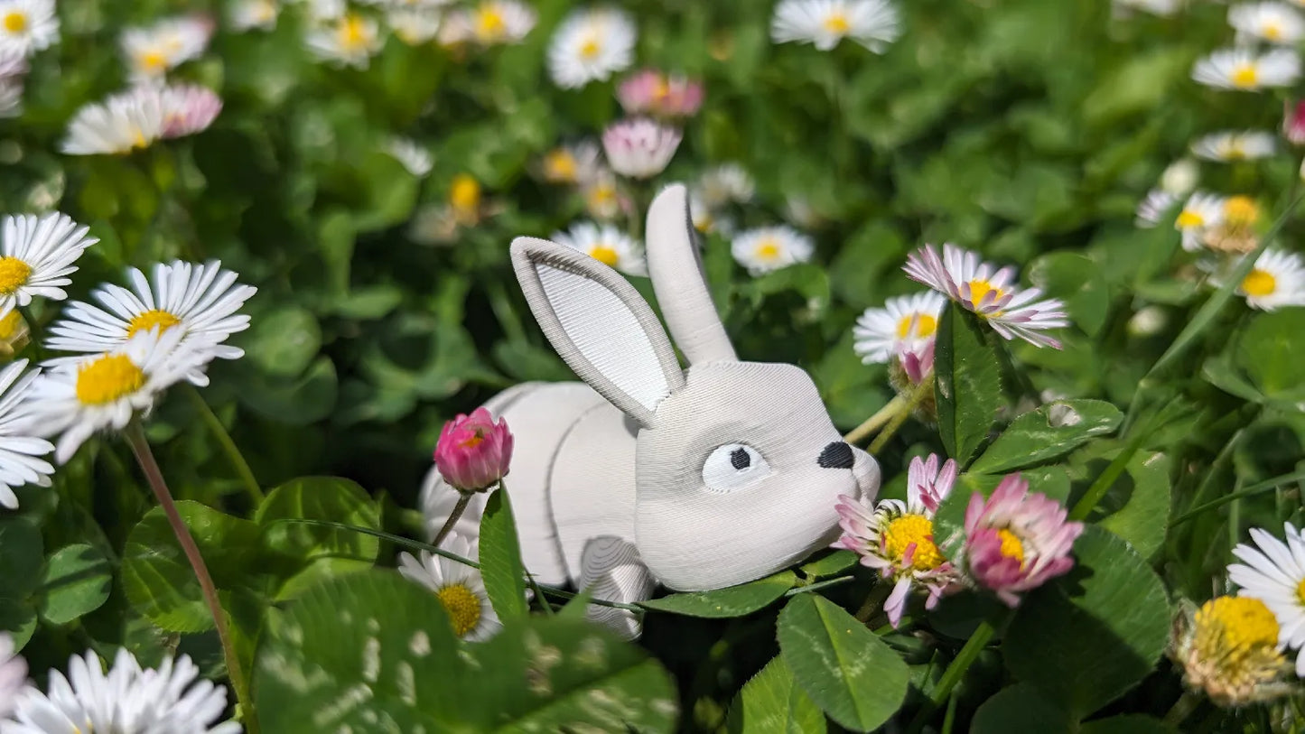 Porte-clés à figurine articulée Lapin