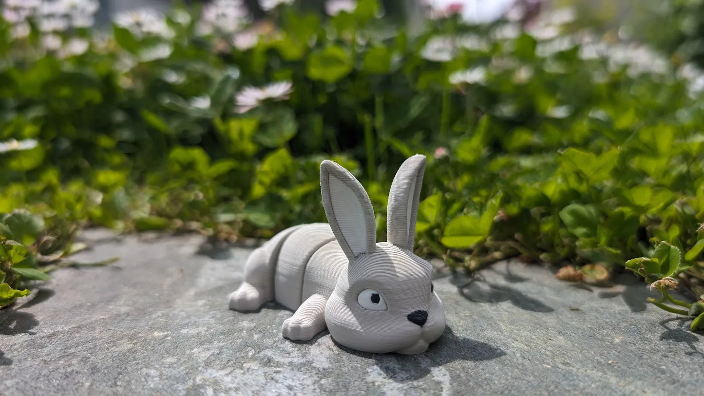 Porte-clés à figurine articulée Lapin