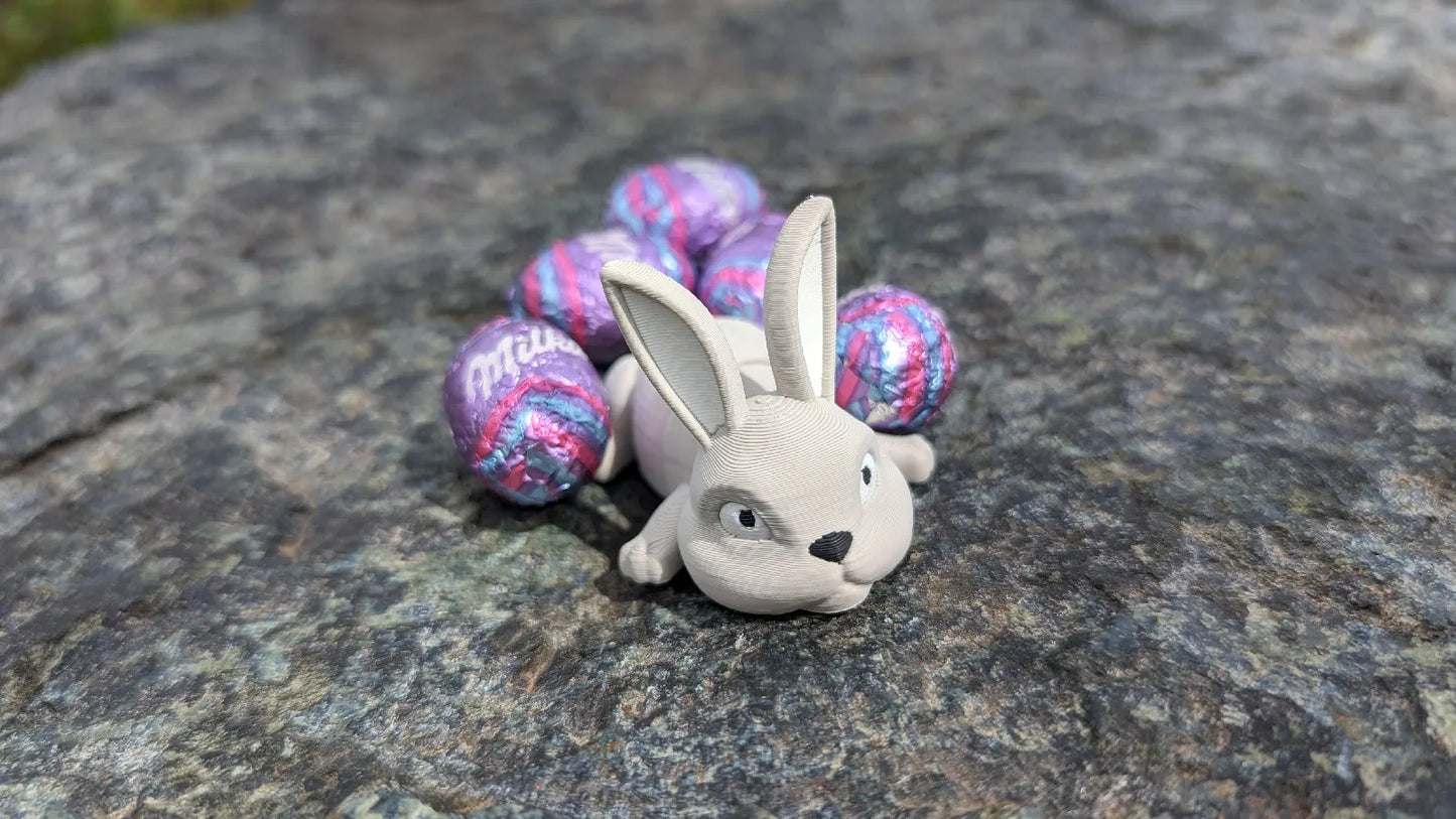 Porte-clés à figurine articulée Lapin