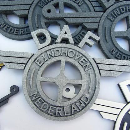 Emblème logo vintage DAF (OpenSCAD)