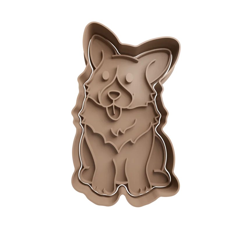 emporte-pièce Corgi pour pâtisserie - PolyPrestige3D