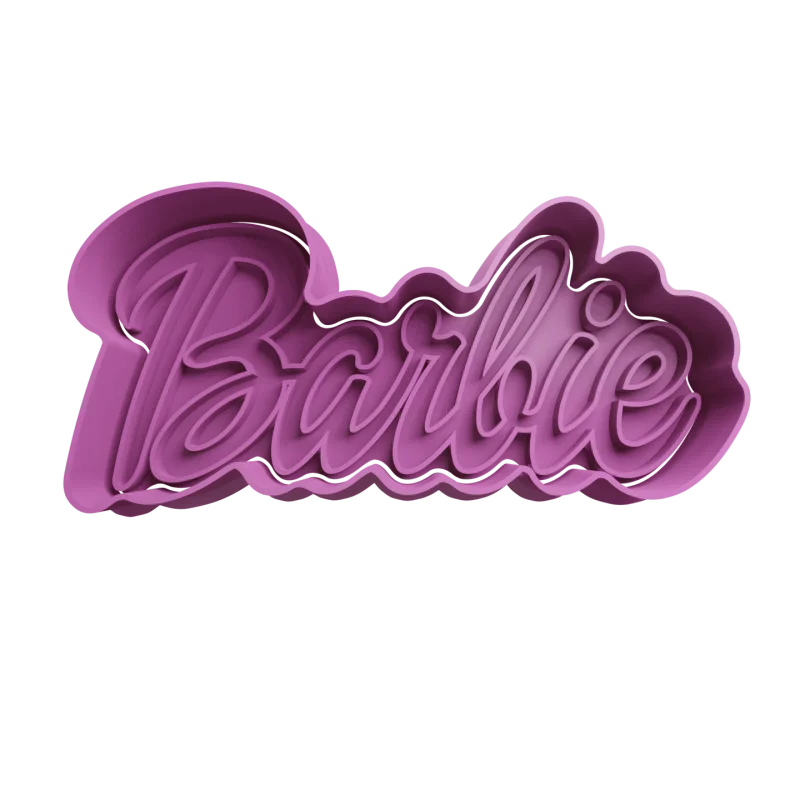 Emporte-pièce en forme de logo Barbie