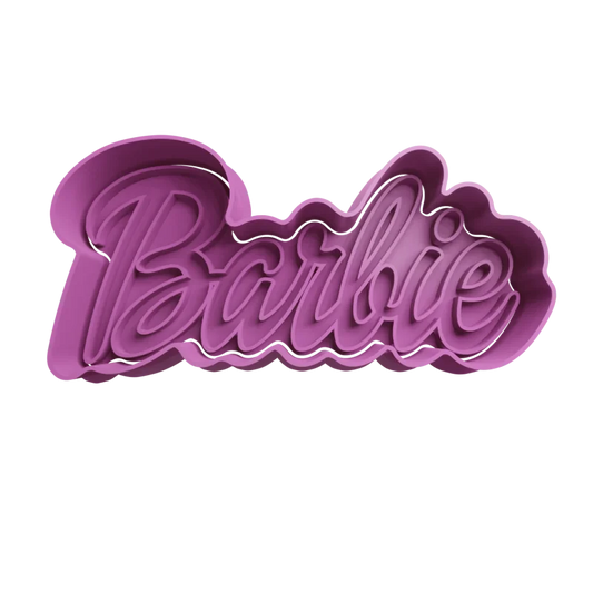 Emporte-pièce en forme de logo Barbie