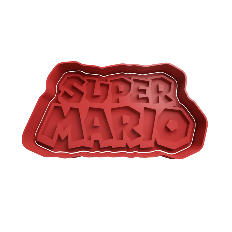 Emporte-pièce en forme de logo Super Mario 