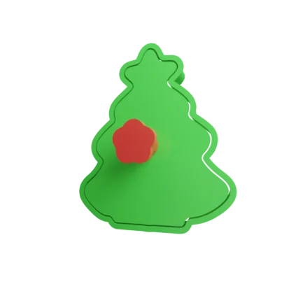 Emporte-pièce en forme de sapin de Noël-Polyprestige3D