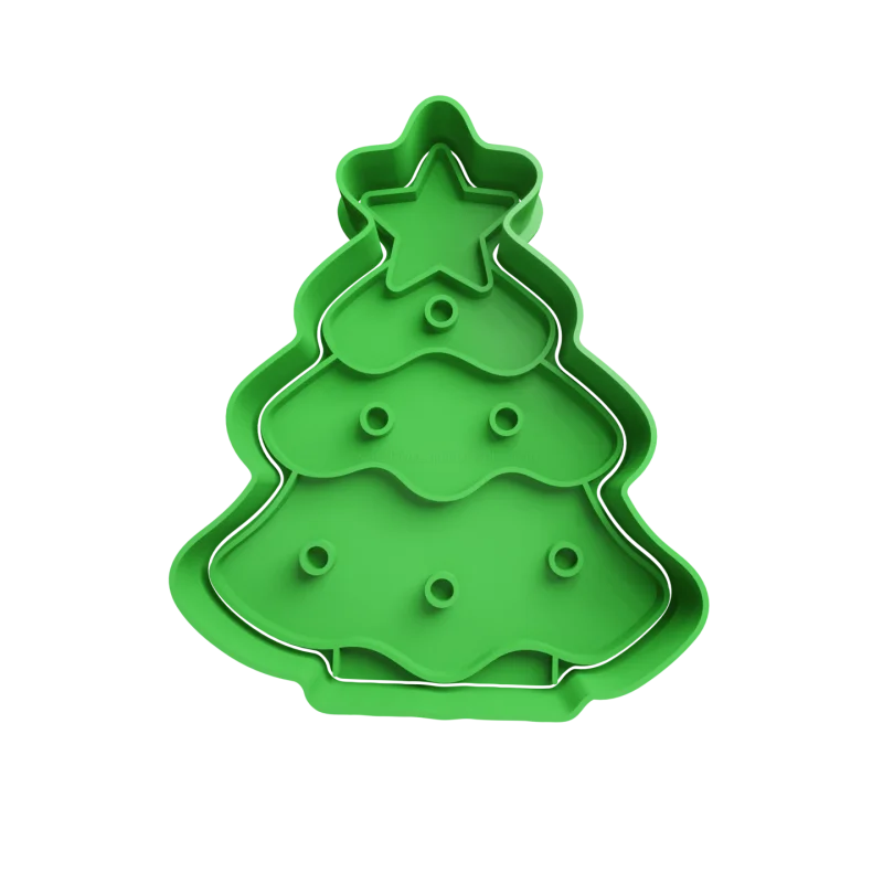 Emporte-pièce en forme de sapin de Noël-Polyprestige3D