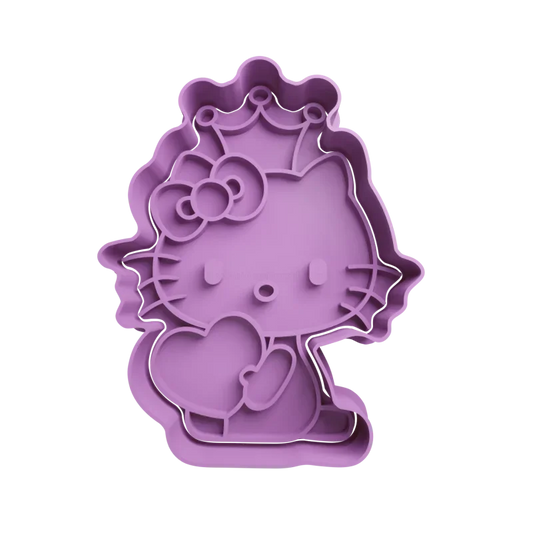 emporte-pièce Hello Kitty avec Cœur - PolyPrestige3D